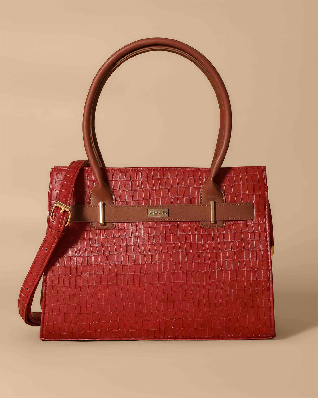Vintage Crocodile Bag ( Red Wine)