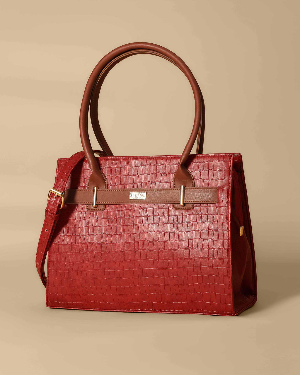 Vintage Crocodile Bag ( Red Wine)