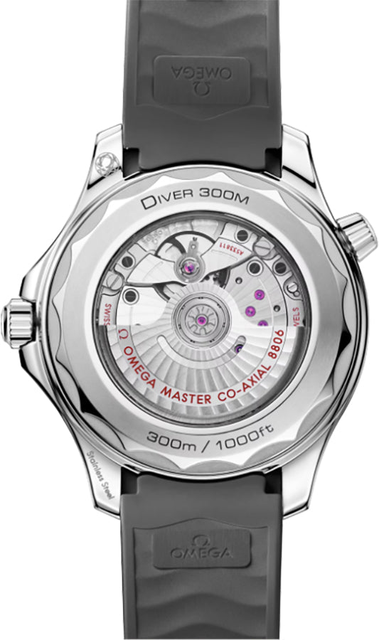 Omega Seamaster Diver 300M Grey Rubber Strap Men's Watch 210.32.42.20.06.002