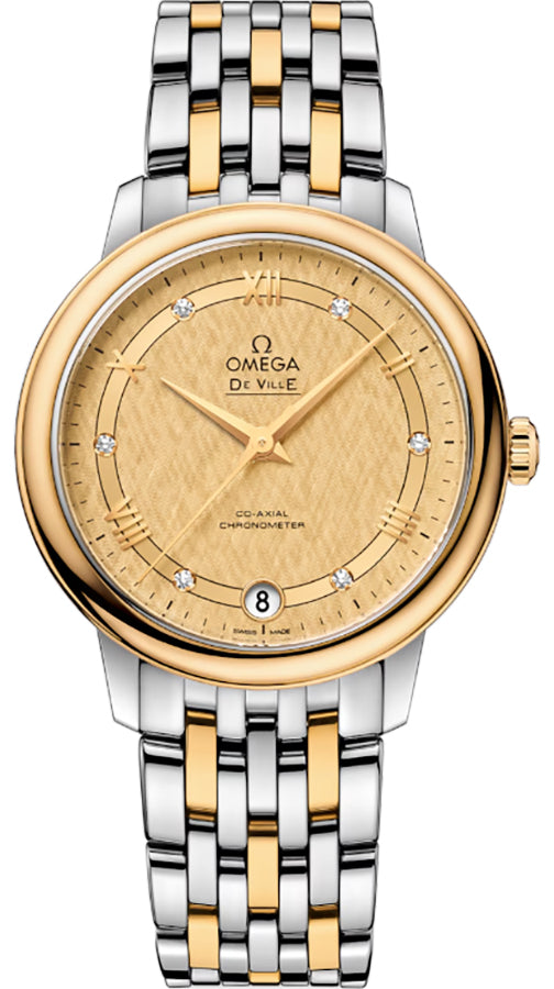Omega De Ville Prestige Steel & Yellow Gold Women's Watch 424.20.33.20.58.003