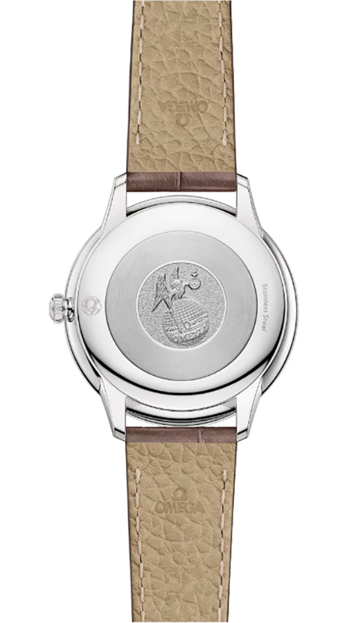 Omega De Ville Prestige White Mother of Pearl Women's Watch 434.13.30.60.55.001