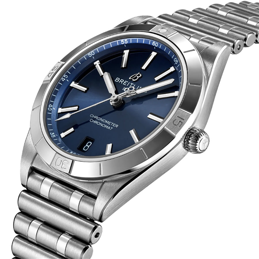 Breitling Chronomat Automatic 36 Blue Dial Women's Watch A10380101C1A1