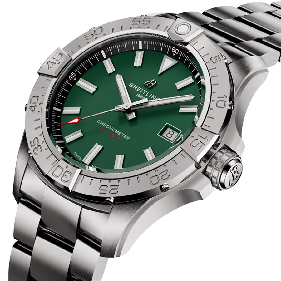Breitling Avenger Automatic 42 Green Dial Steel Men's Watch A17328101L1A1