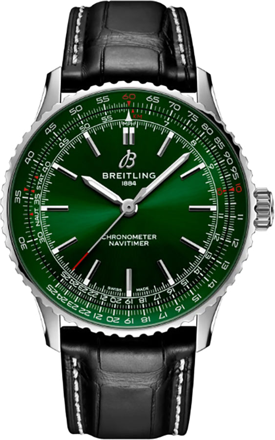 Breitling Navitimer Automatic 41 Green Dial Steel Men's Watch A17329371L1P1