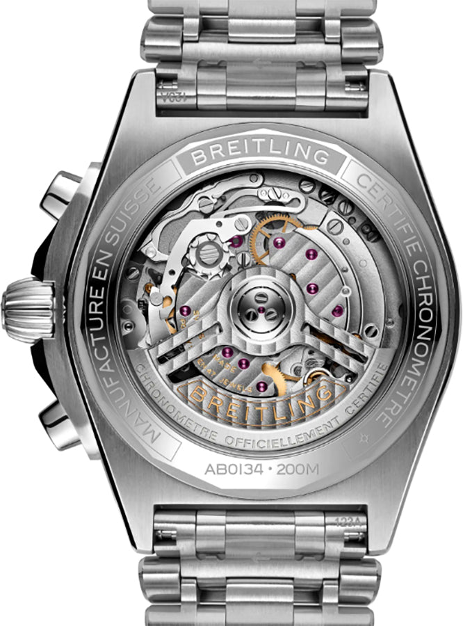 Breitling Chronomat B01 42 Chronograph Green Dial Men's Watch AB0134101L2A1