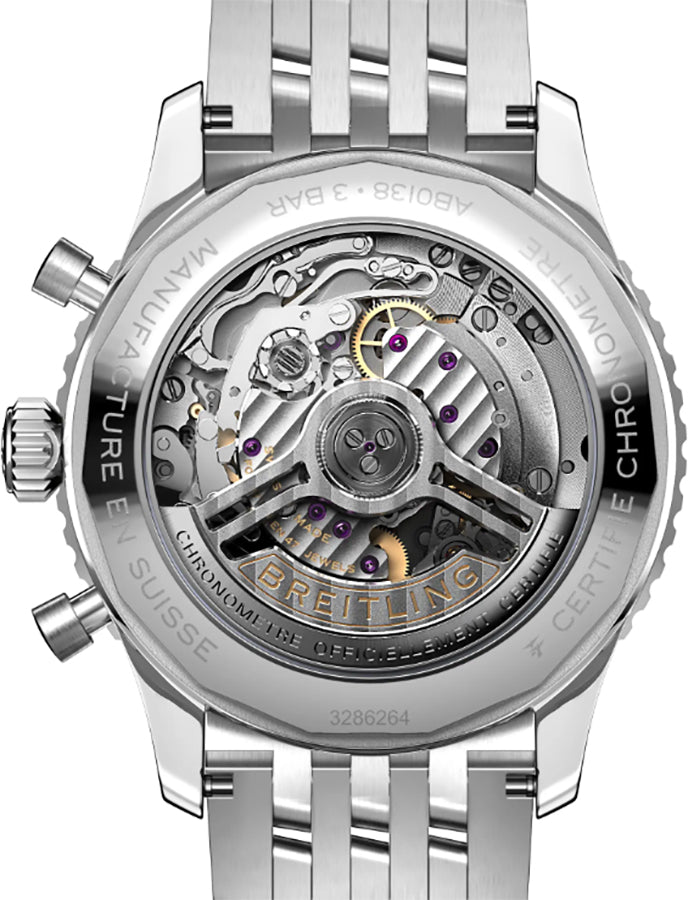 Breitling Navitimer B01 Chronograph 43 Black Dial Men's Watch AB0138211B1A1