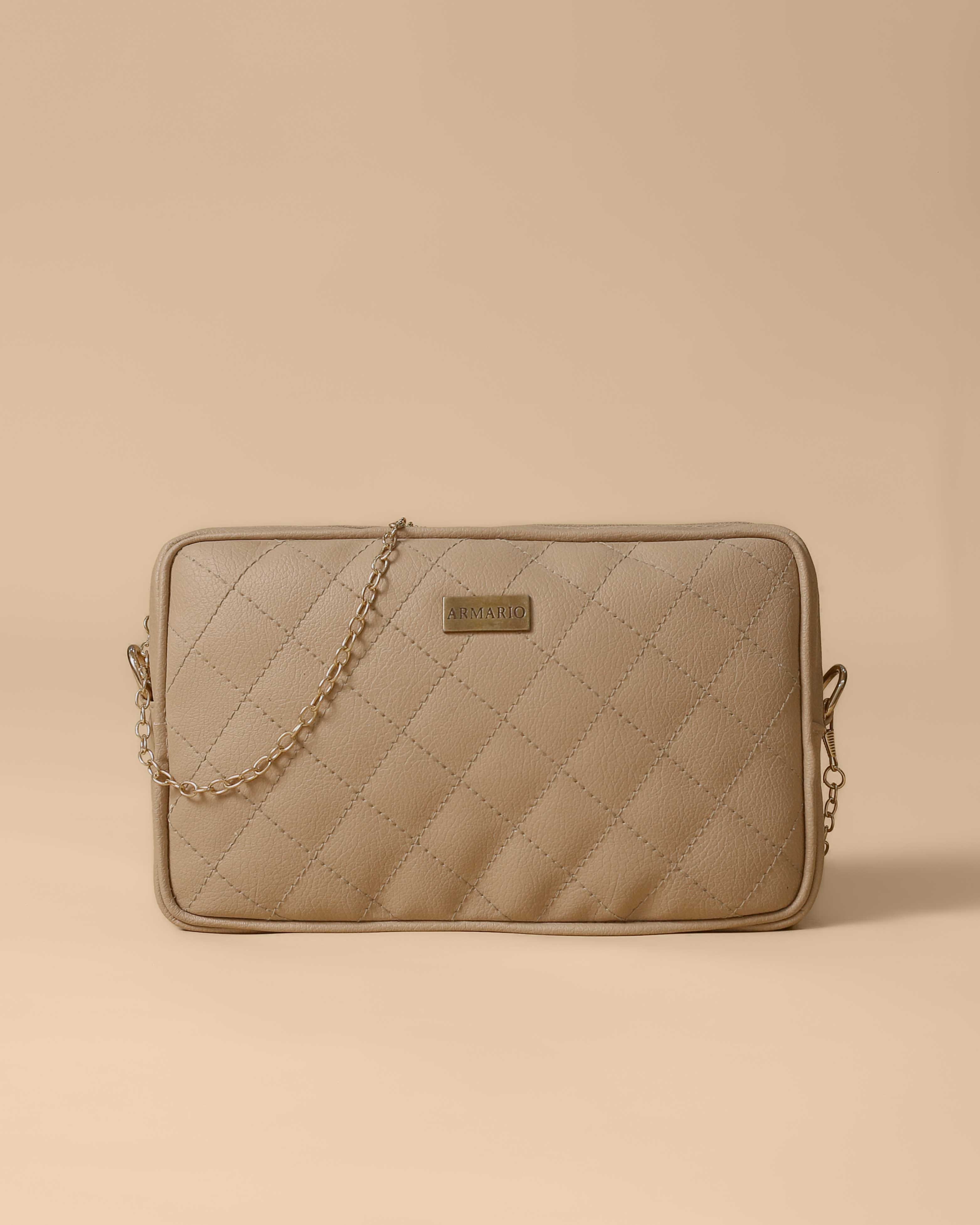 Crossbody Chain Bag by Armario (Coffee)