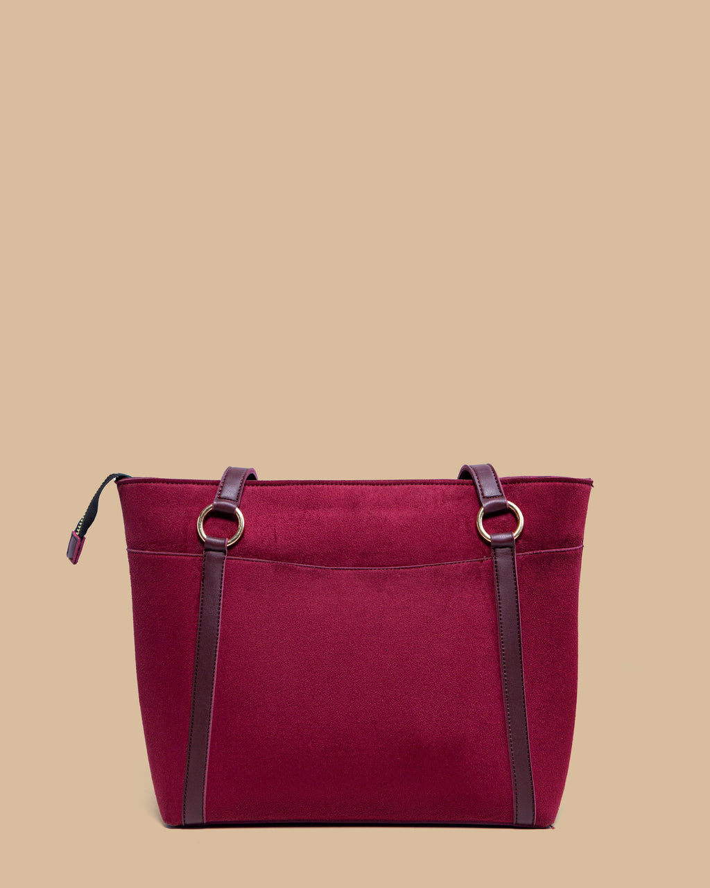D-VINE Mini Tote Bag (Burgundy Suede)