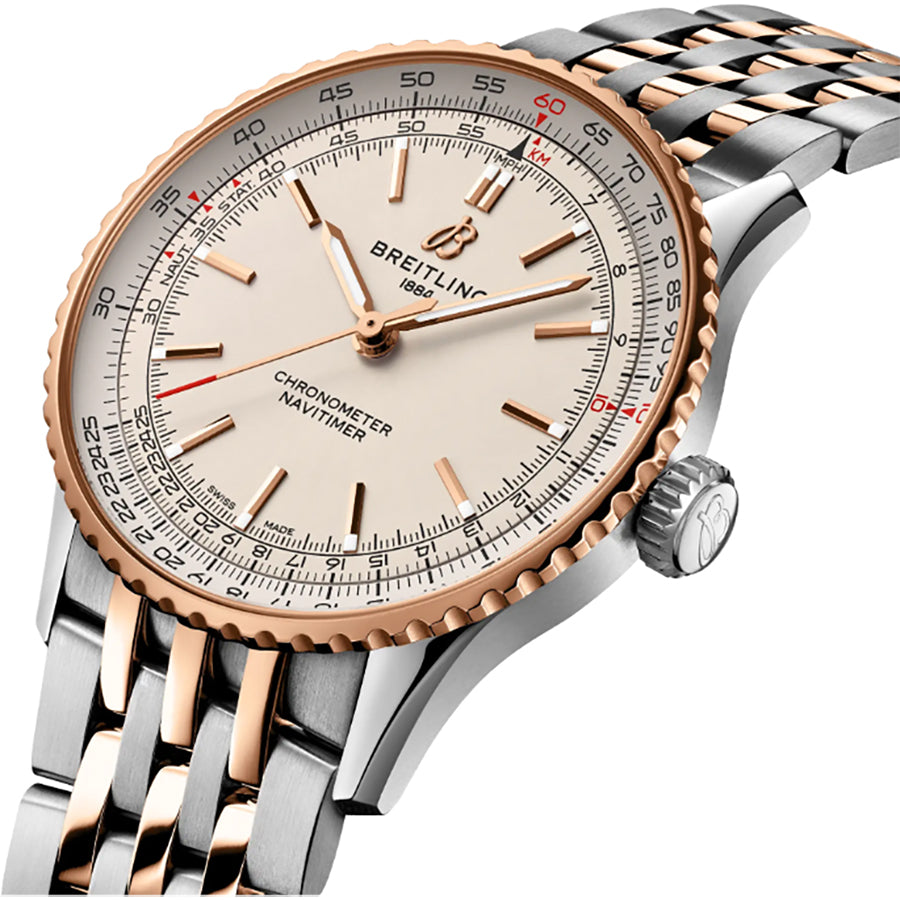 Breitling Navitimer Automatic 41 Steel & Rose Gold Men's Watch U17329F41G1U1