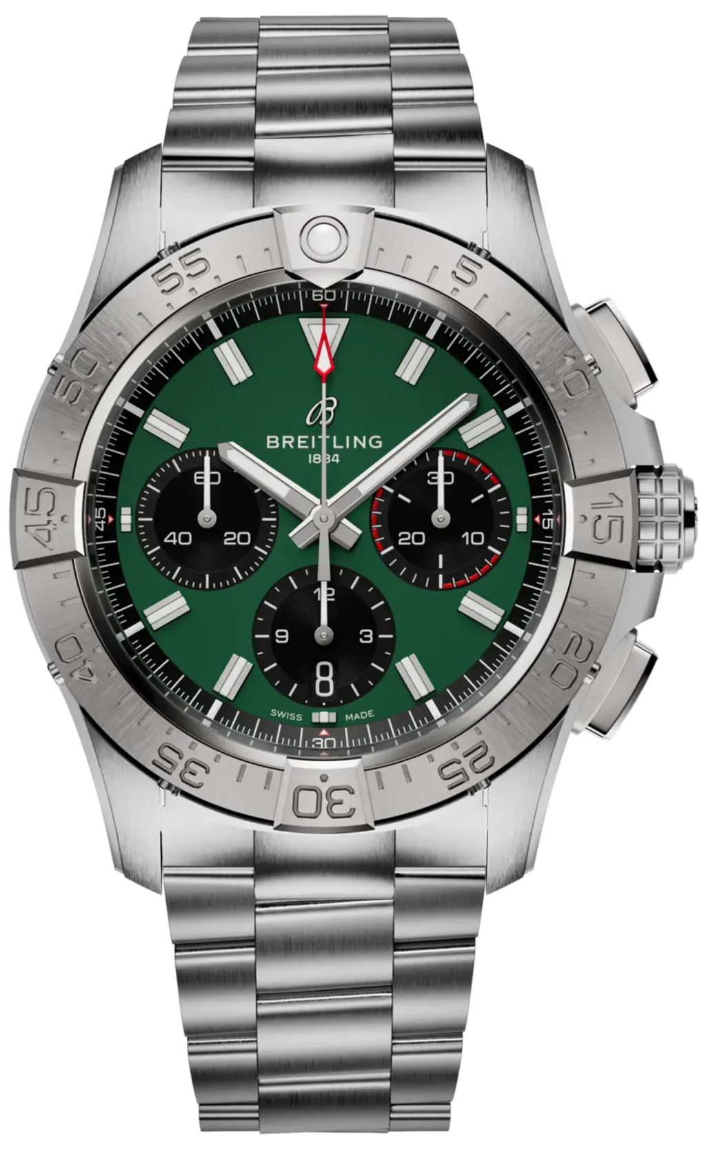 Breitling Avenger B01 Chronograph 42 Green Dial Men's Watch AB0146101L1A1