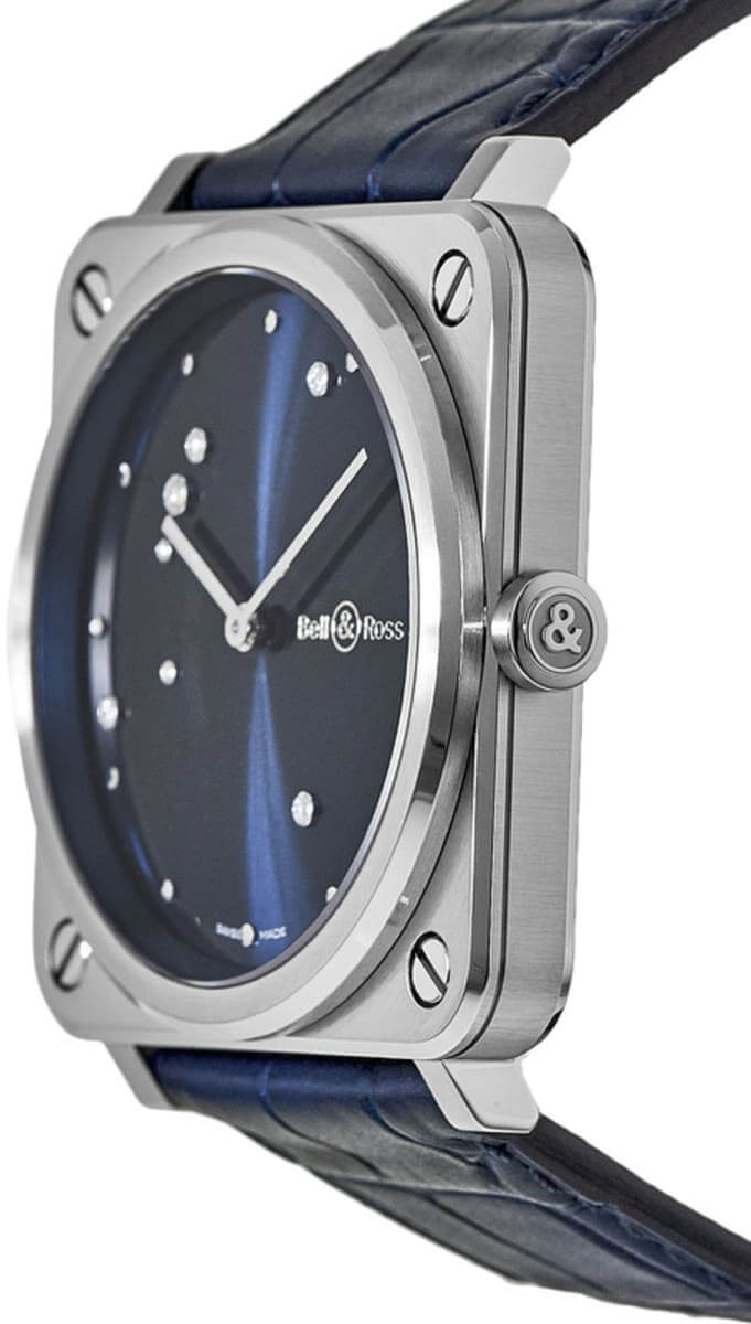 Bell & Ross Aviation Instruments BR S Blue Diamond Eagle Men's Watch BRS-EA-ST/SCR