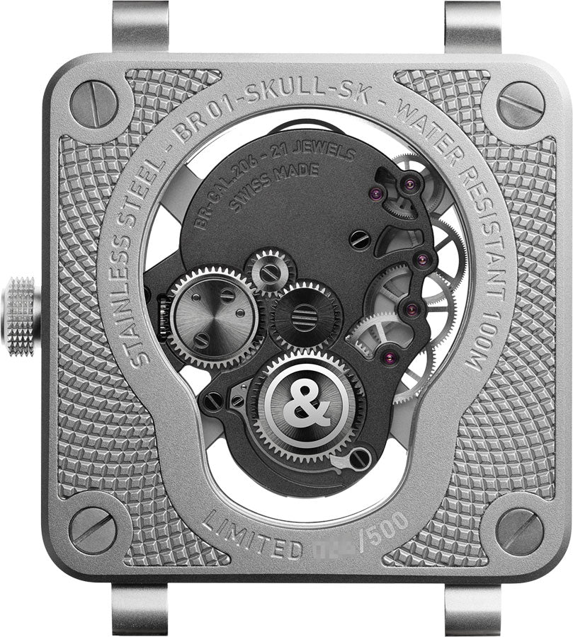 Bell & Ross Aviation Instruments BR01-SKULL-SK-FLD