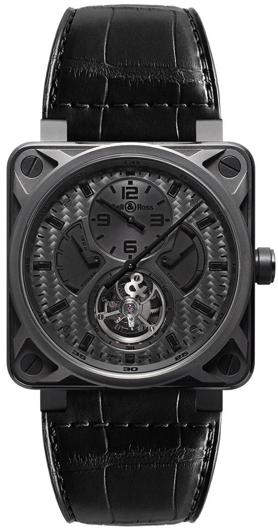 Bell & Ross Aviation Instruments Black Carbon Fiber Dial Watch BR01-TOURB-PHANTOM