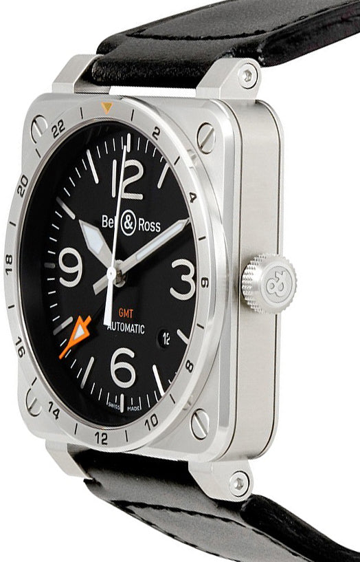 Bell & Ross Aviation Instruments BR0393-GMT-ST/SCA