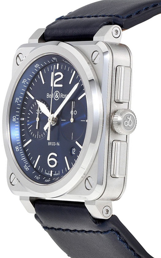 Bell & Ross Aviation Instruments BR0394-BLU-ST/SCA