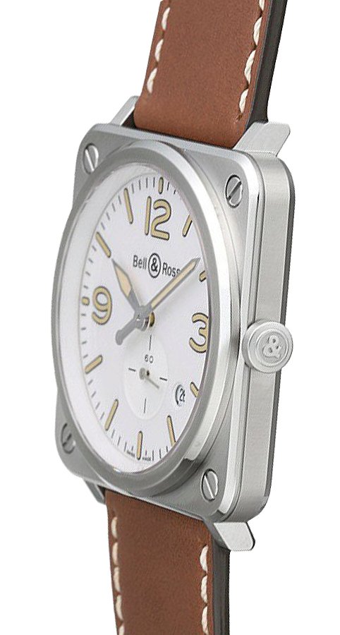 Bell & Ross Aviation Instruments White Dial Men's Watch BRS-WHERI-ST-SCA