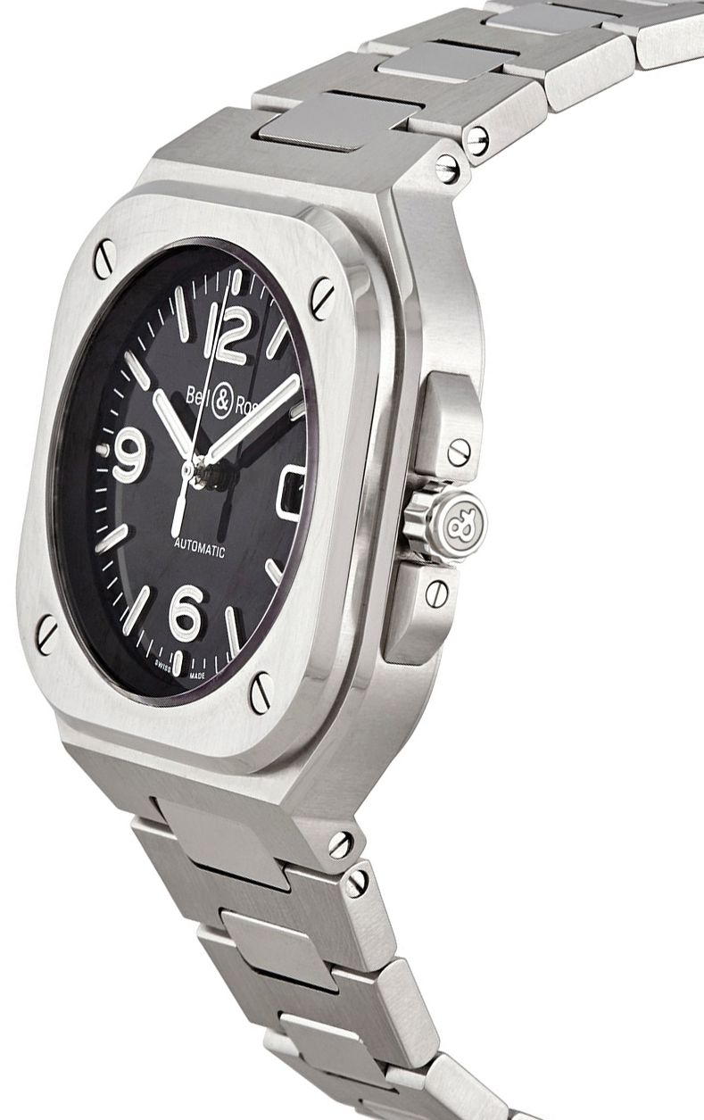 Bell & Ross BR 05 Black Dial Steel Men's Watch BR05A-BL-ST/SST