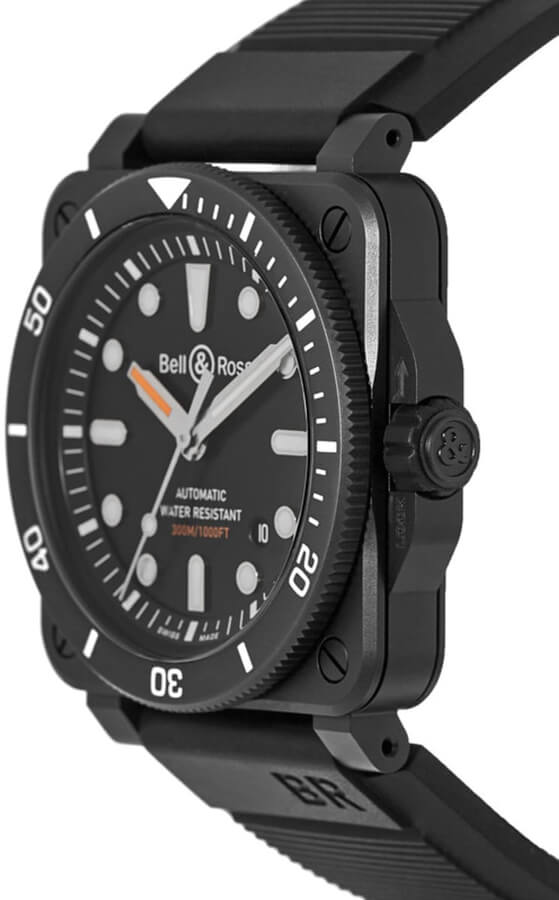 Bell & Ross Diver Black Matte Men's Watch BR0392-D-BL-CE/SRB