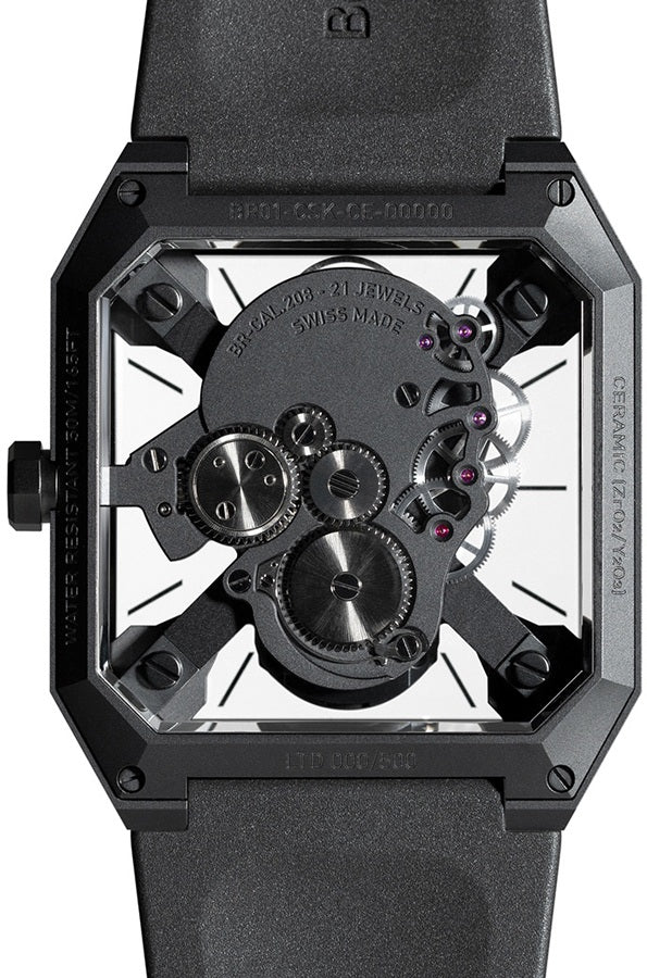 Bell & Ross Instruments Cyber Skull Men's Watch BR01-CSK-CE/SRB