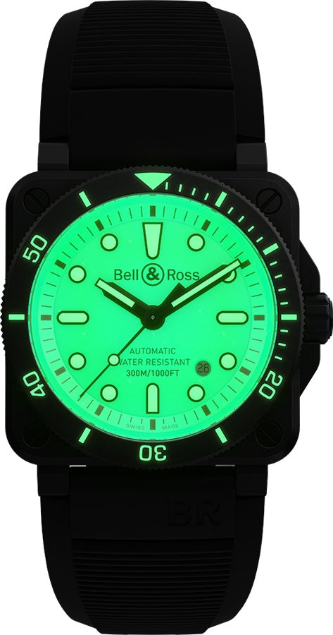 Bell & Ross Instruments Luminescent Men's Watch BR0392-D-C5-CE/SRB