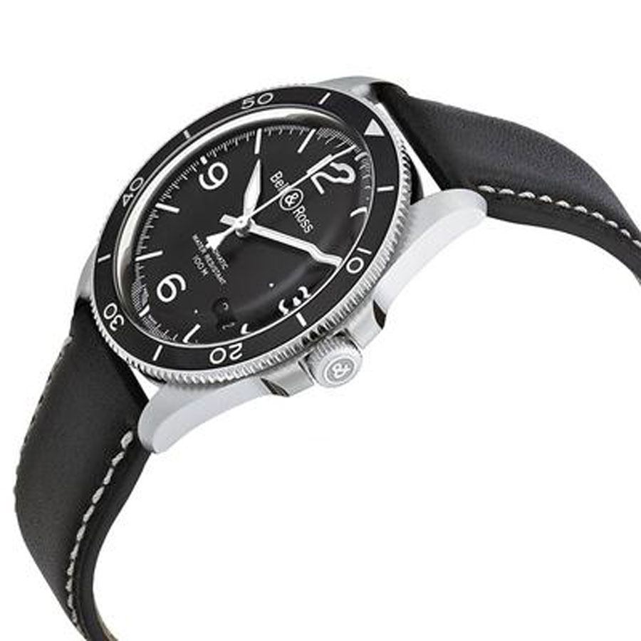 Bell & Ross Vintage Black Steel Men's Watch BRV292-BL-ST/SCA