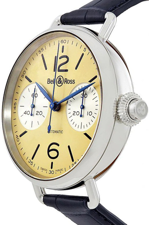 Bell & Ross Chronographe Monopoussoir Ivory Men's Watch BRWW1-MONO-IVO/SCR
