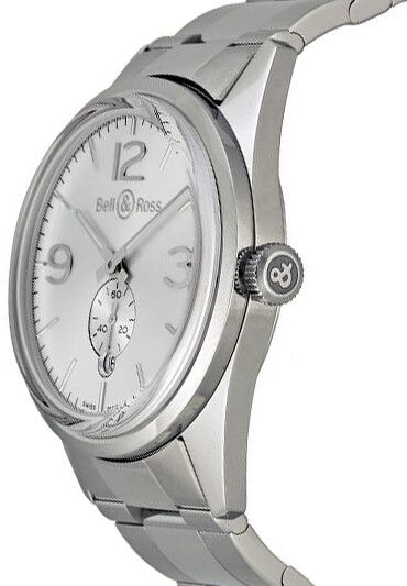 Bell & Ross Vintage Officer Silver Dial 41mm Men's Watch BRG123-WH-ST/SST