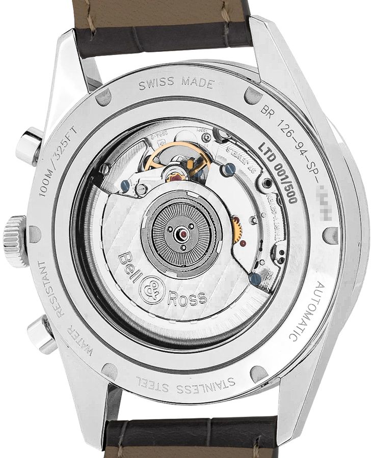 Bell & Ross Vintage Officer #1 of 500 Limited Edition Men's Watch BRG126-BRN-ST/SCR2