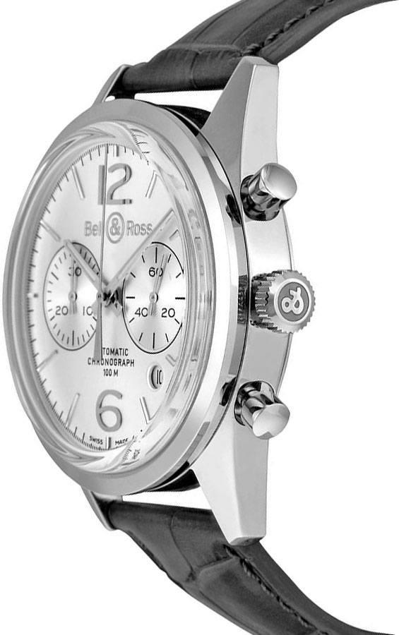Bell & Ross Vintage Officer BRG126-WH-ST/SCR/2