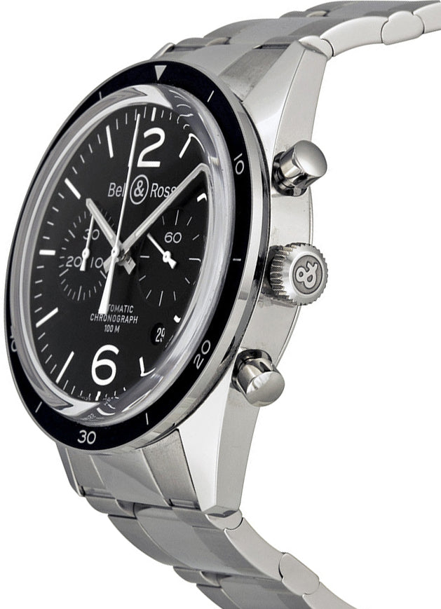 Bell & Ross Vintage Original Stainless Steel Men's Watch BRV126-BL-BE/SST