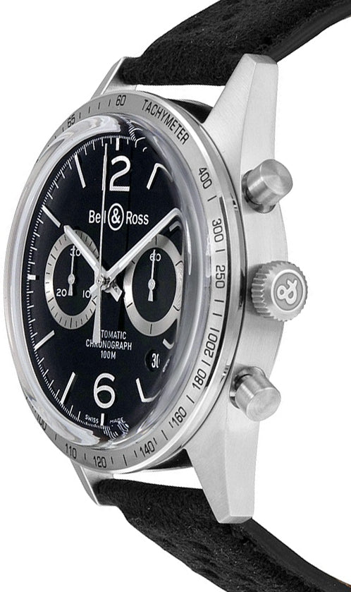 Bell & Ross Vintage Original New Chronograph Men's Watch BRV126-BS-ST/SF