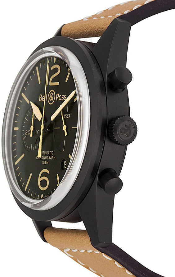 Bell & Ross Vintage Original Black Dial Men's Watch BRV126-HERITAGE