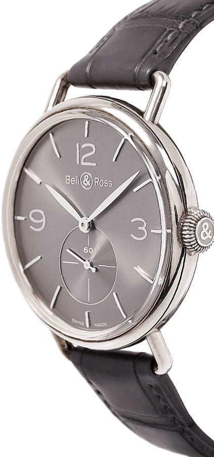 Bell & Ross Vintage Men's Luxury Watch WW1 BRWW1-ME-AG-RU/SCR