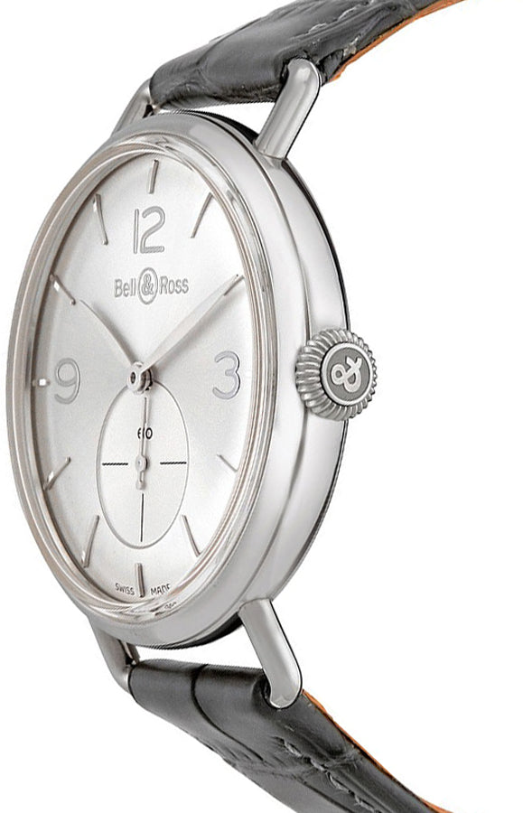 Bell & Ross Vintage Swiss Men's Watch WW1 BRWW1-ME-AG-SI/SCR