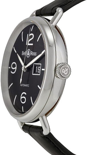 Bell & Ross Vintage WW1 Automatic Black Dial Men's Watch BRWW196-BL-ST/SCR