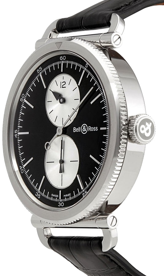 Bell & Ross Vintage WW2 Regulateur Officer Men's Watch BRWW2-REG-BS/SCR