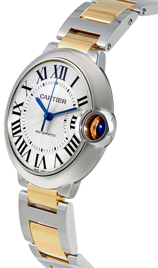 Cartier Ballon Bleu Ladies Gold & Steel Watch W2BB0012