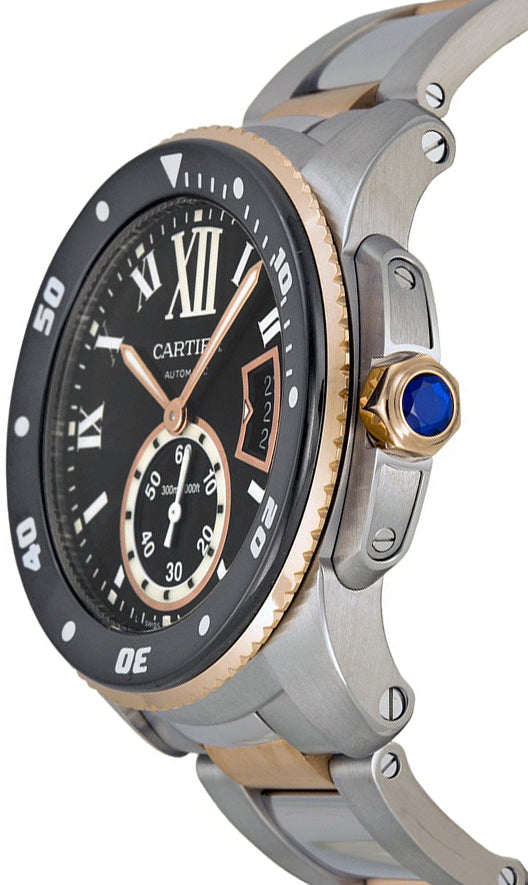 Cartier Calibre de Cartier Diver Pink Gold Men's Watch 42mm W7100054