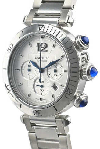 Cartier Pasha 41mm Steel Chronograph Men's Watch WSPA0018
