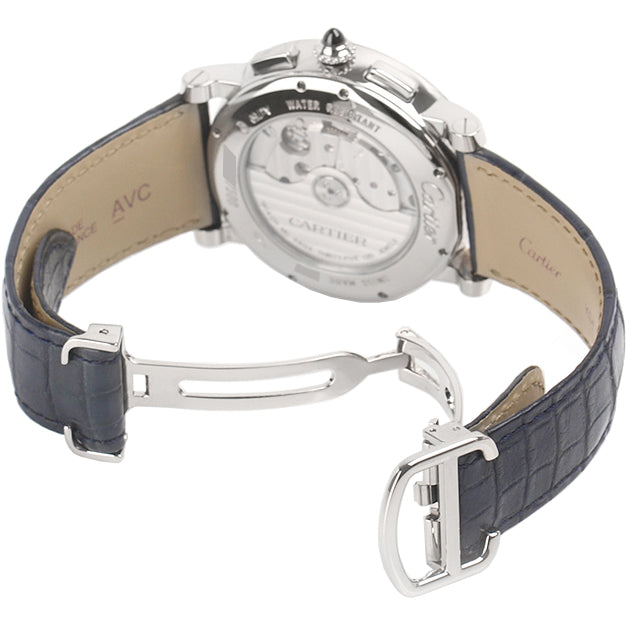 Cartier Rotonde de Cartier Blue Dial 18k White Gold Men's Watch W1556239