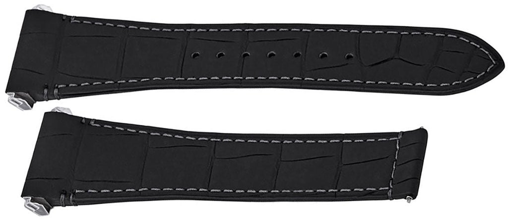 Cartier Santos De Cartier Chronograph Silver Dial Black Rubber Men's Watch WSSA0017