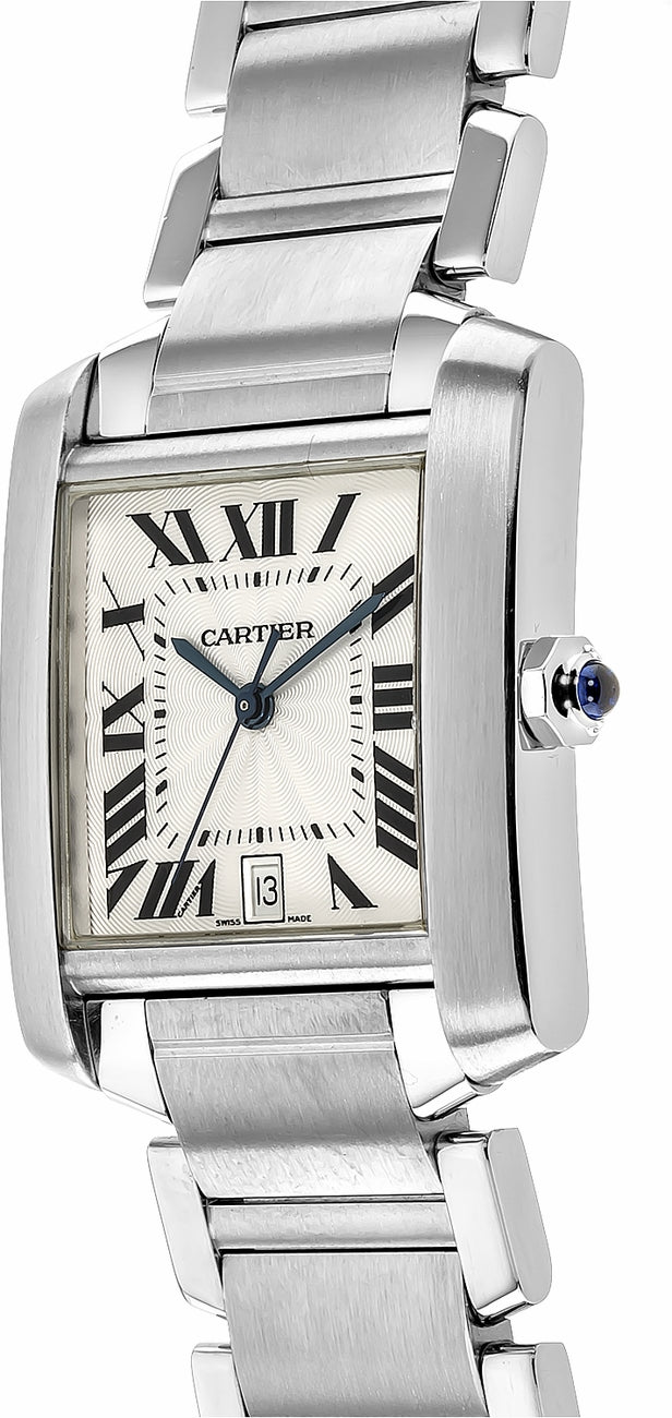 Cartier Tank Francaise Silver Dial Luxury Men's Watch W51002Q3