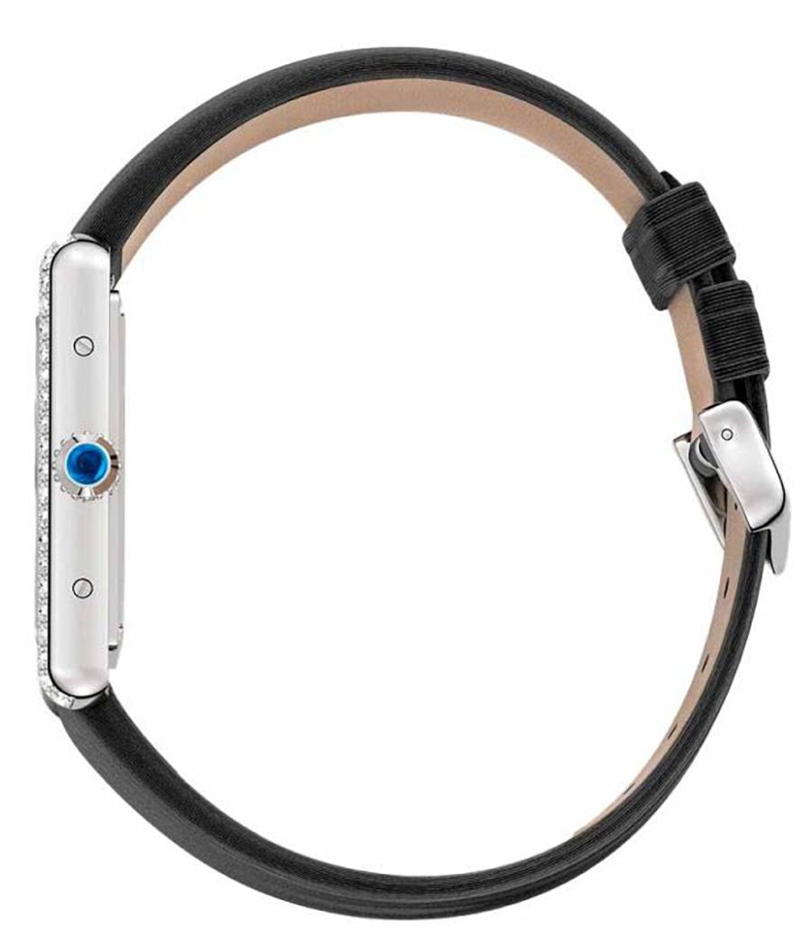 Cartier Tank Must Small Model Black Strap Women's Watch W4TA0016