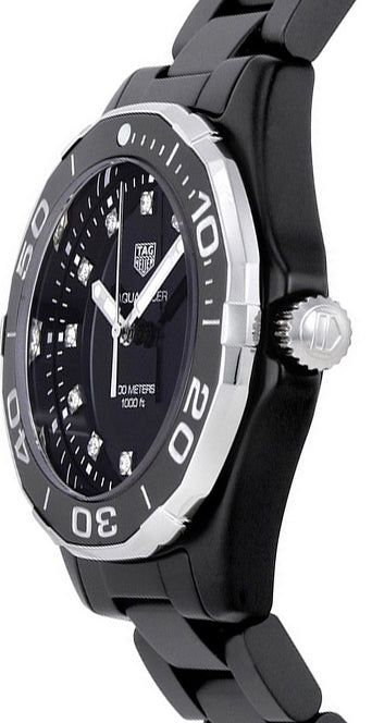 Tag Heuer Aquaracer Diamond Black Dial Ladies Luxury Watch WAY1397.BH0743