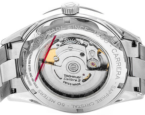 Tag Heuer Carrera Calibre 5 Steel Men's Luxury Watch WV211W.BA0787