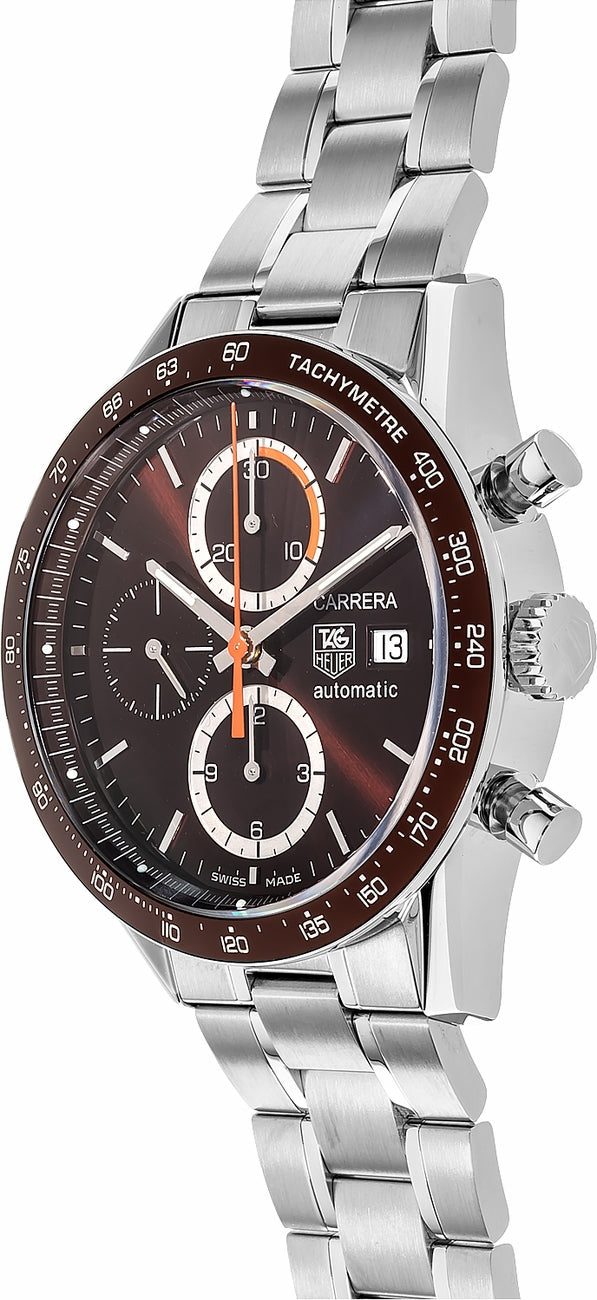 Tag Heuer Carrera Chronograph Brown Dial Men's Watch CV2013.BA0794