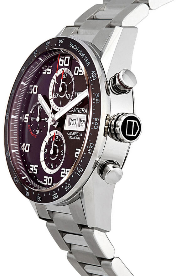 Tag Heuer Carrera 43mm Brown Dial Men's Watch CV2A1S.BA0799