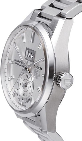 Tag Heuer Carrera Calibre 8 GMT Silver Dial Men's Watch WAR5011.BA0723