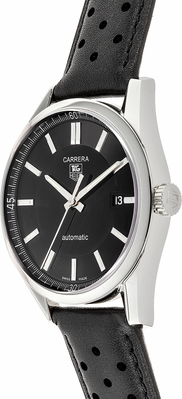 Tag Heuer Carrera Black Dial Steel Men's Watch WV211B.FC6182