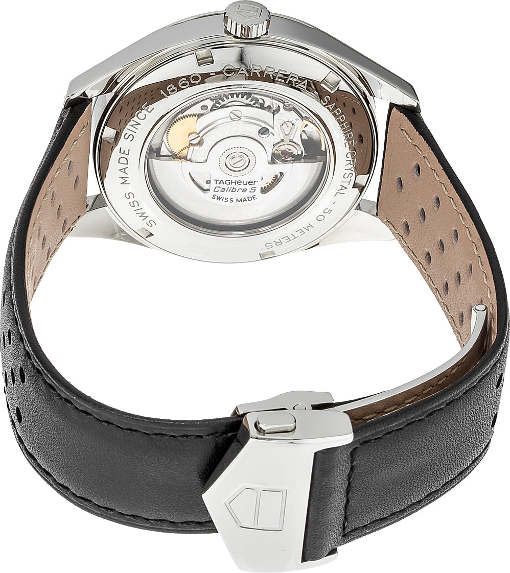 Tag Heuer Carrera Black Dial Steel Men's Watch WV211B.FC6182